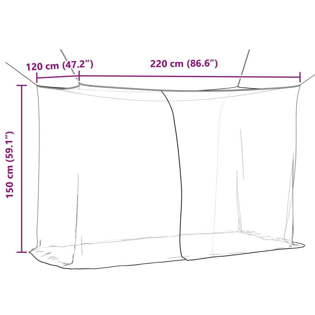 Moskito-Netz Für Bett 156 Maschen 3 Pcs Polyester