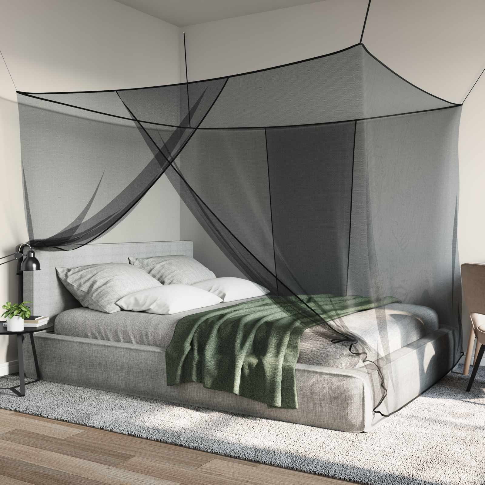 Moskito-Netz Für Bett 156 Maschen 3 Pcs Polyester