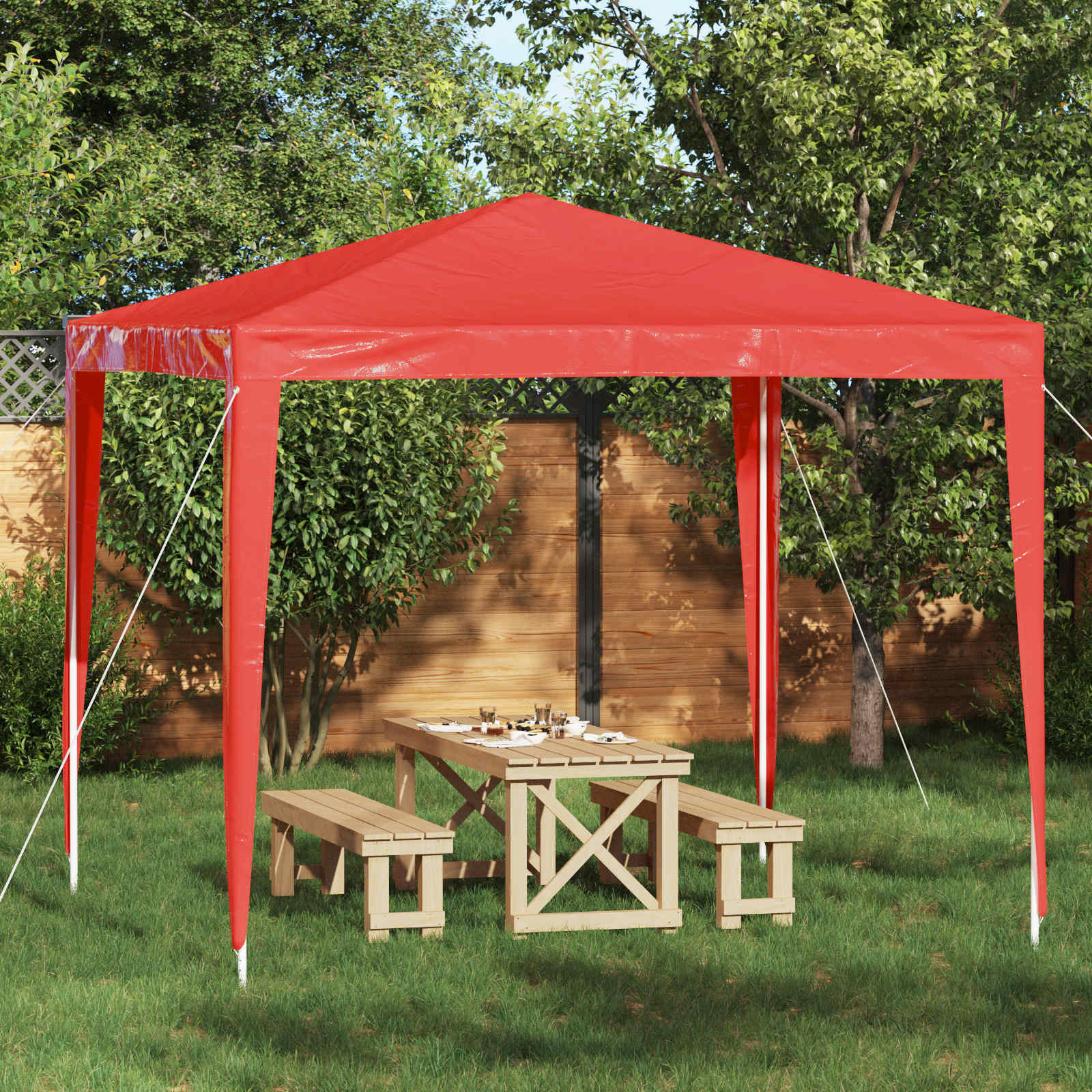 Party-Zelt 200 X 200 X 240 Cm Pe Und Stahl