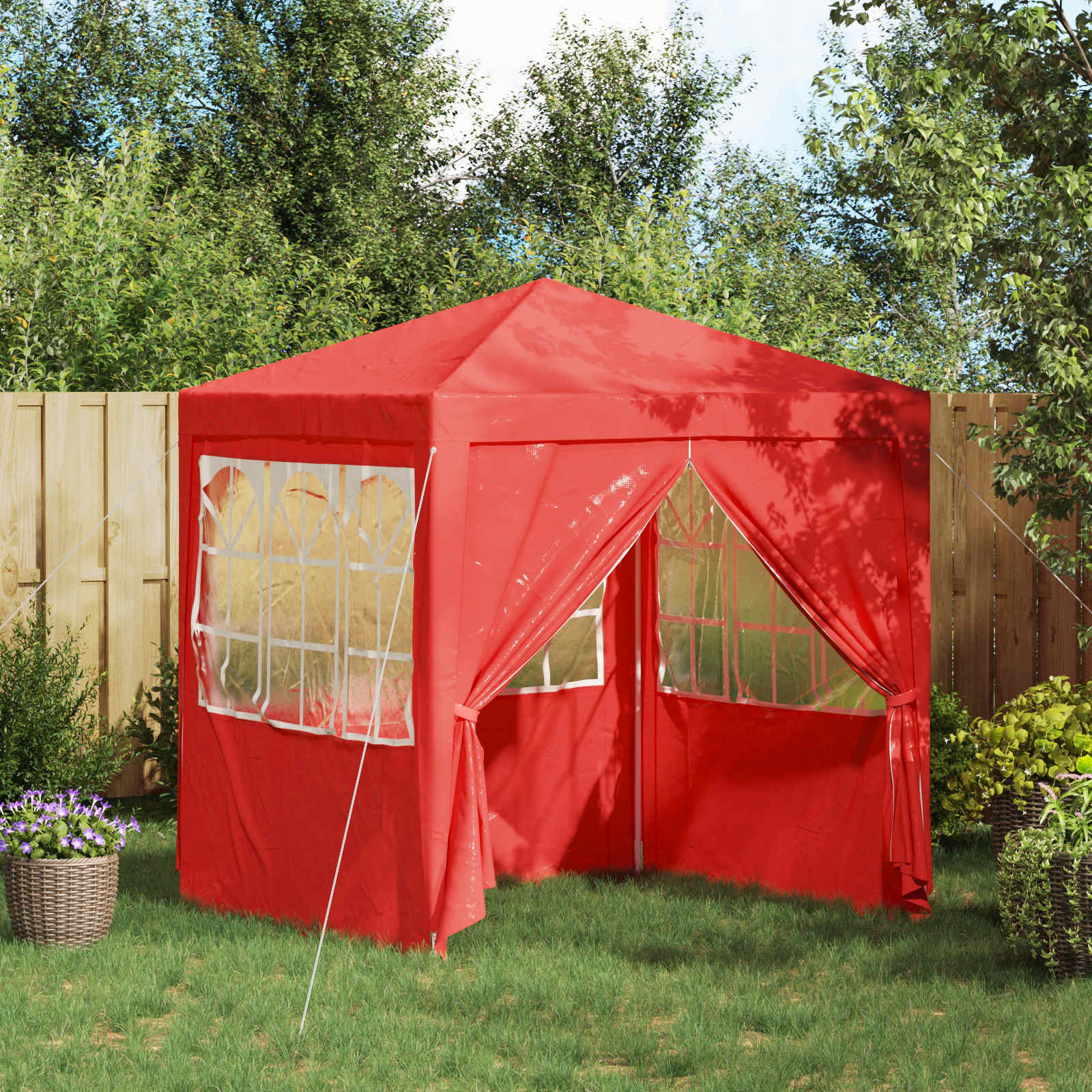 Party-Zelt 250 X 250 X 240 Cm Pe Und Stahl