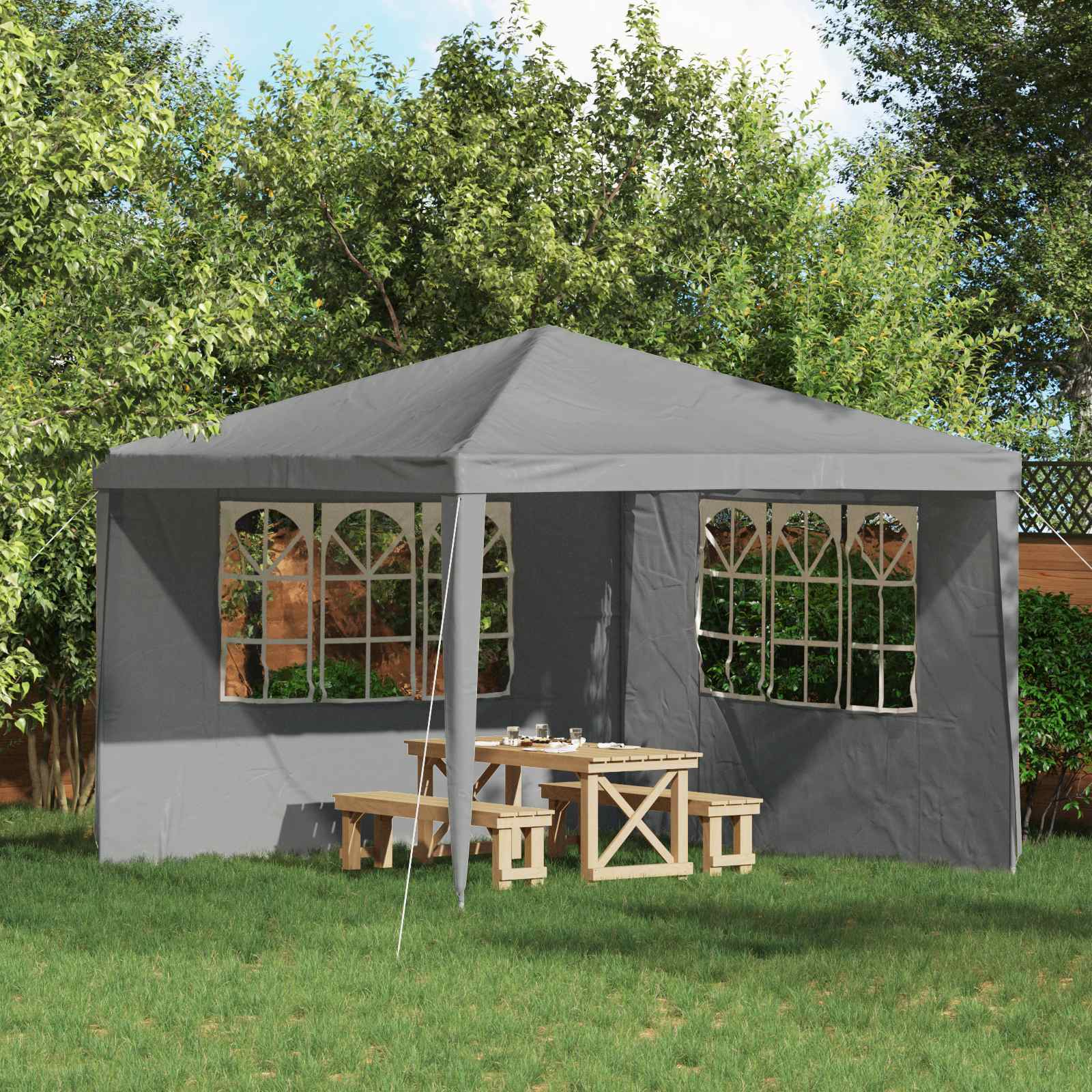 Party Zelt Seitenteil 2 Pcs Pe Und Stahl