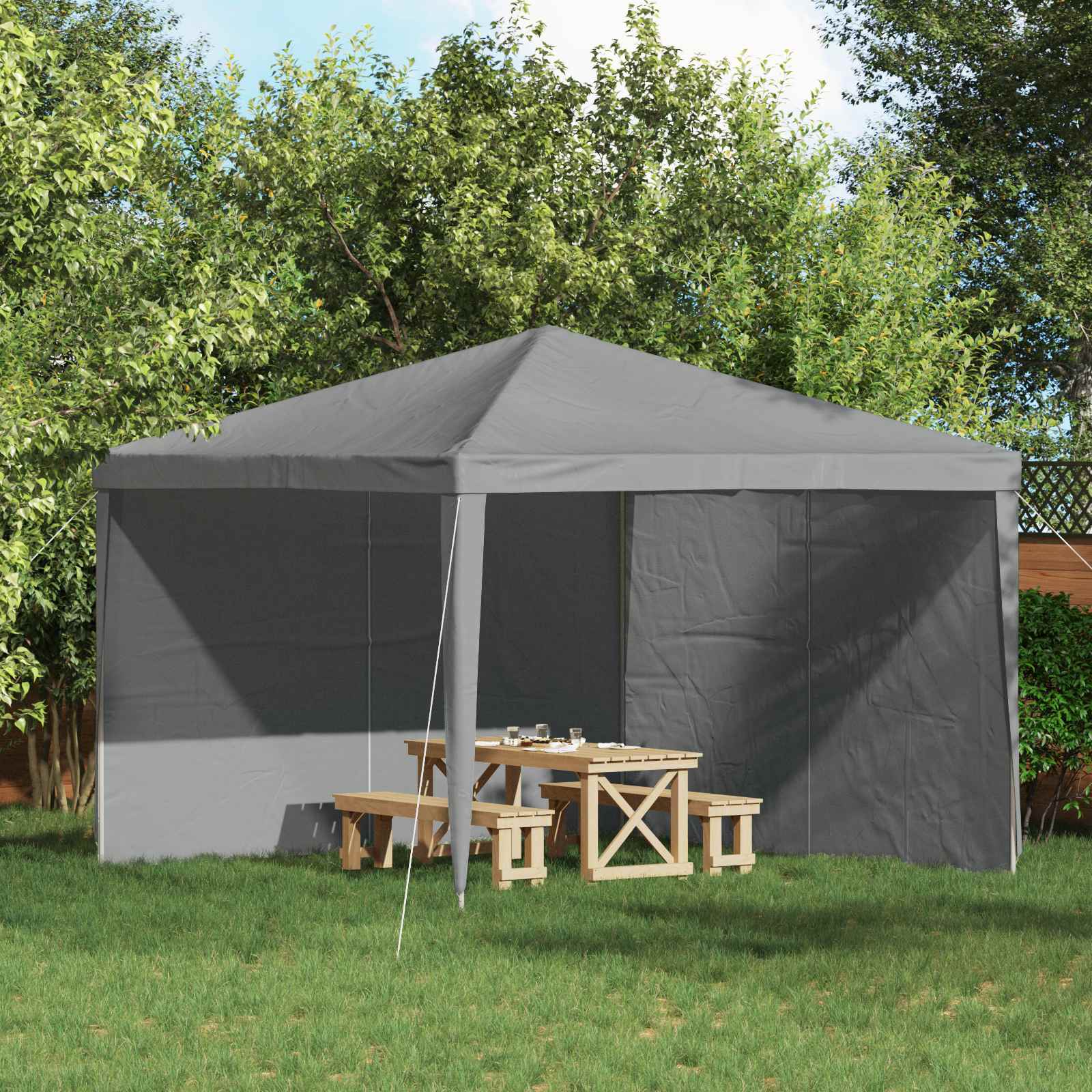 Party Zelt Seitenteil 2 Pcs Pe Und Stahl