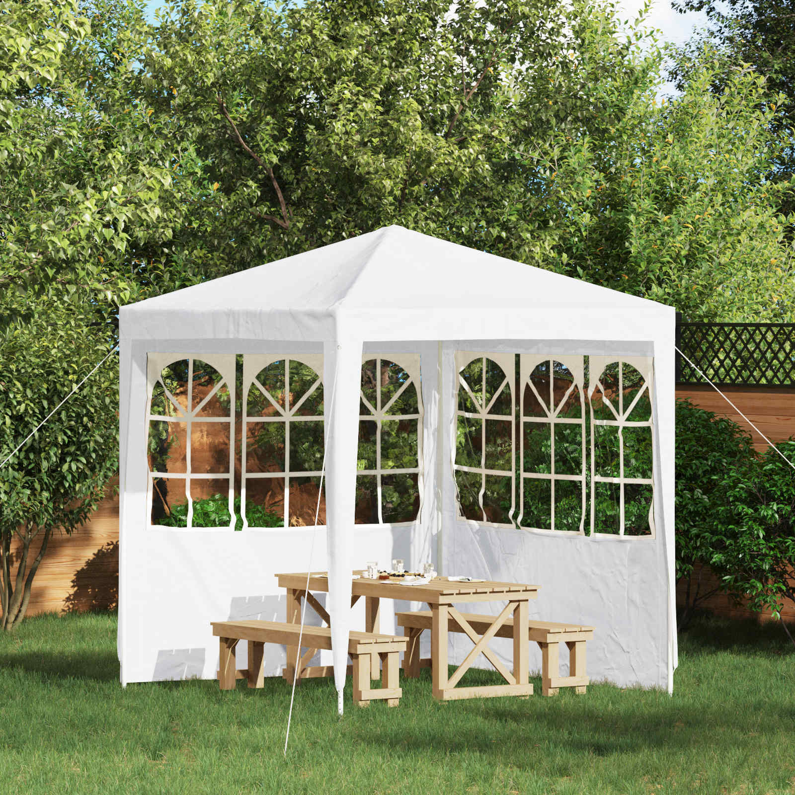 Party Zelt Seitenteil 2 Pcs Pe Und Stahl