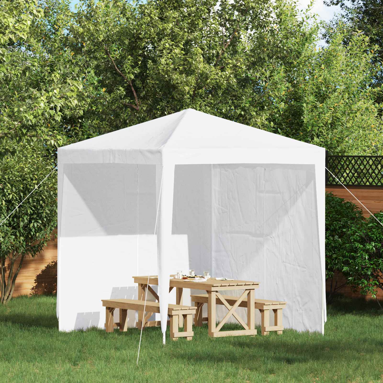 Party Zelt Seitenteil 2 Pcs Pe Und Stahl