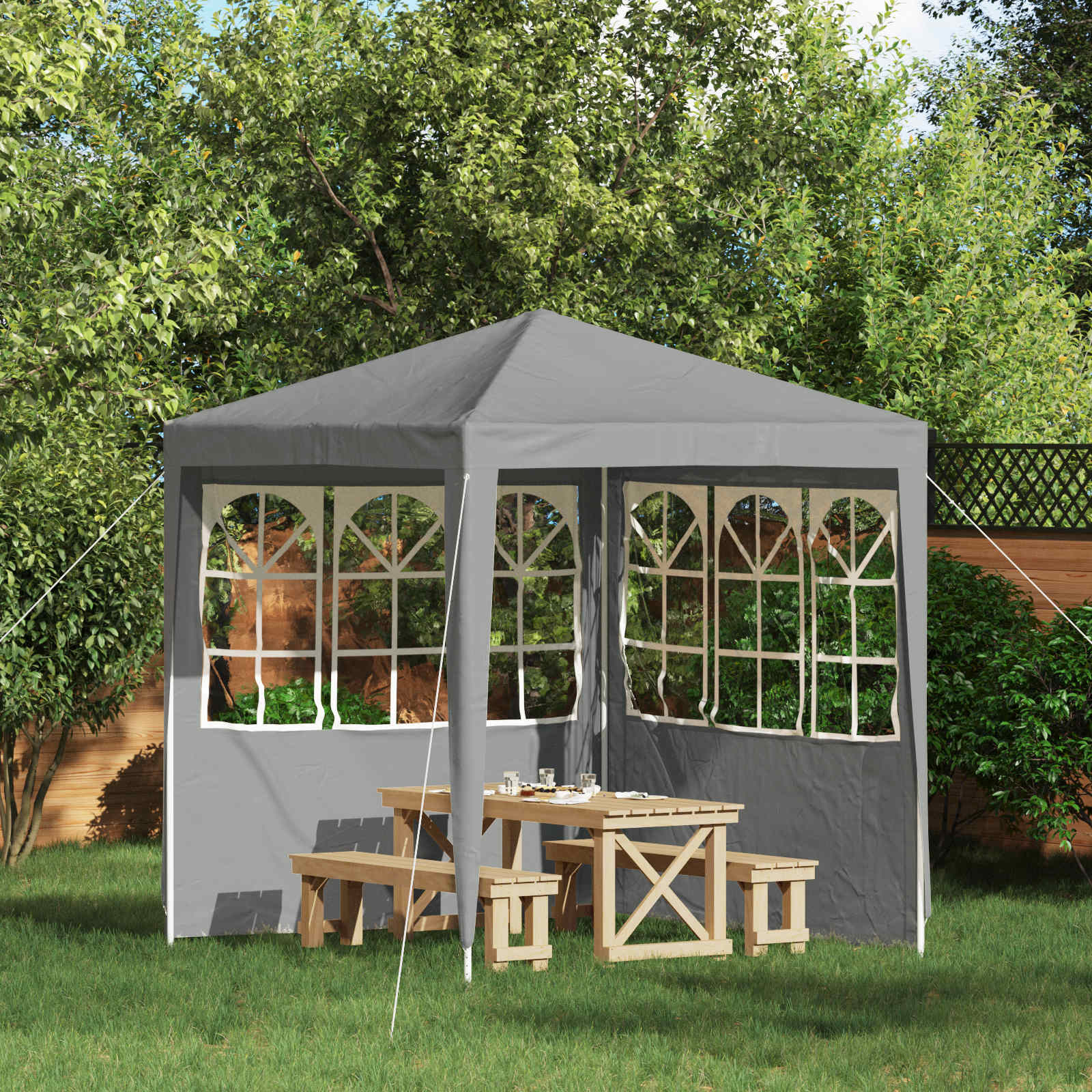 Party Zelt Seitenteil 2 Pcs Pe Und Stahl