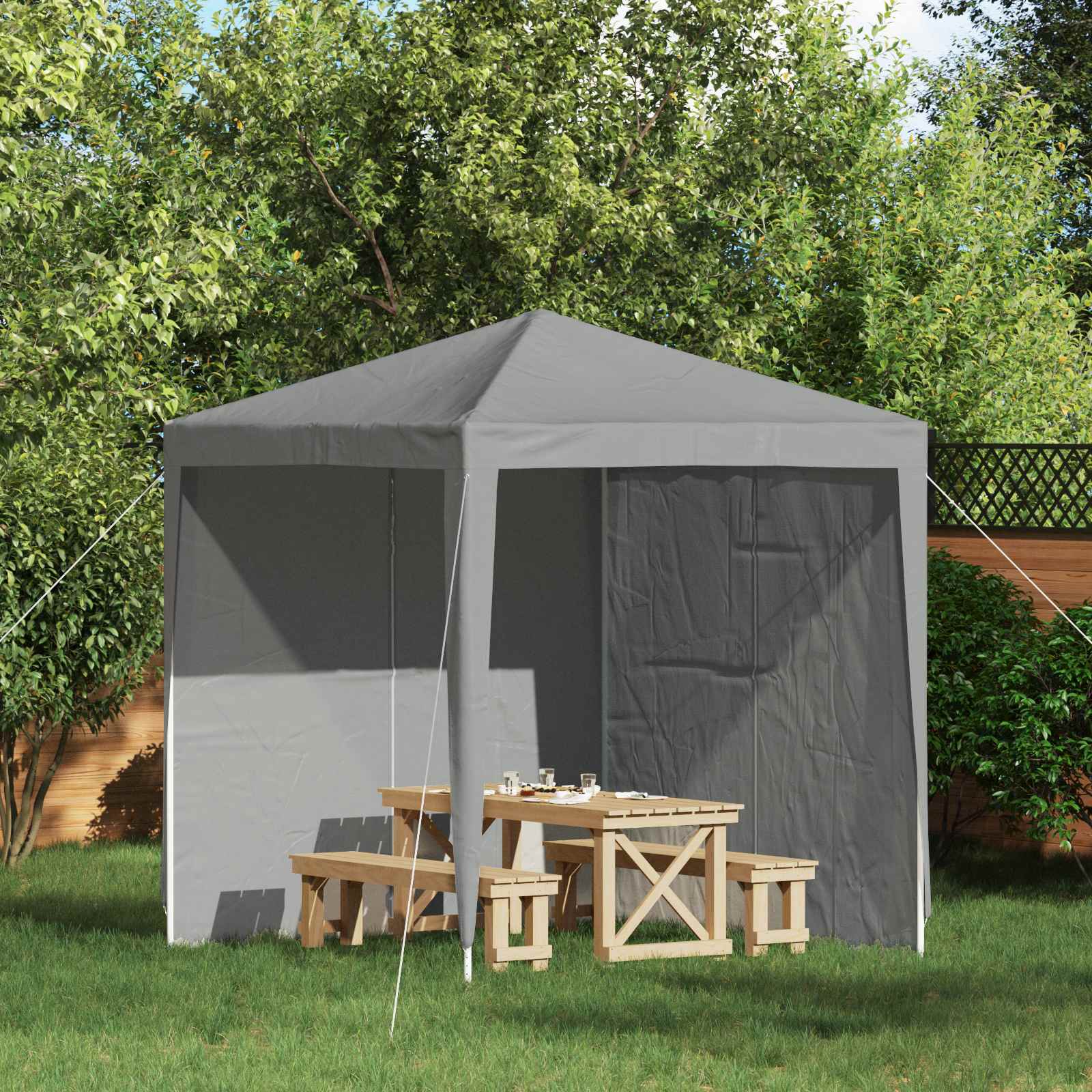 Party Zelt Seitenteil 2 Pcs Pe Und Stahl