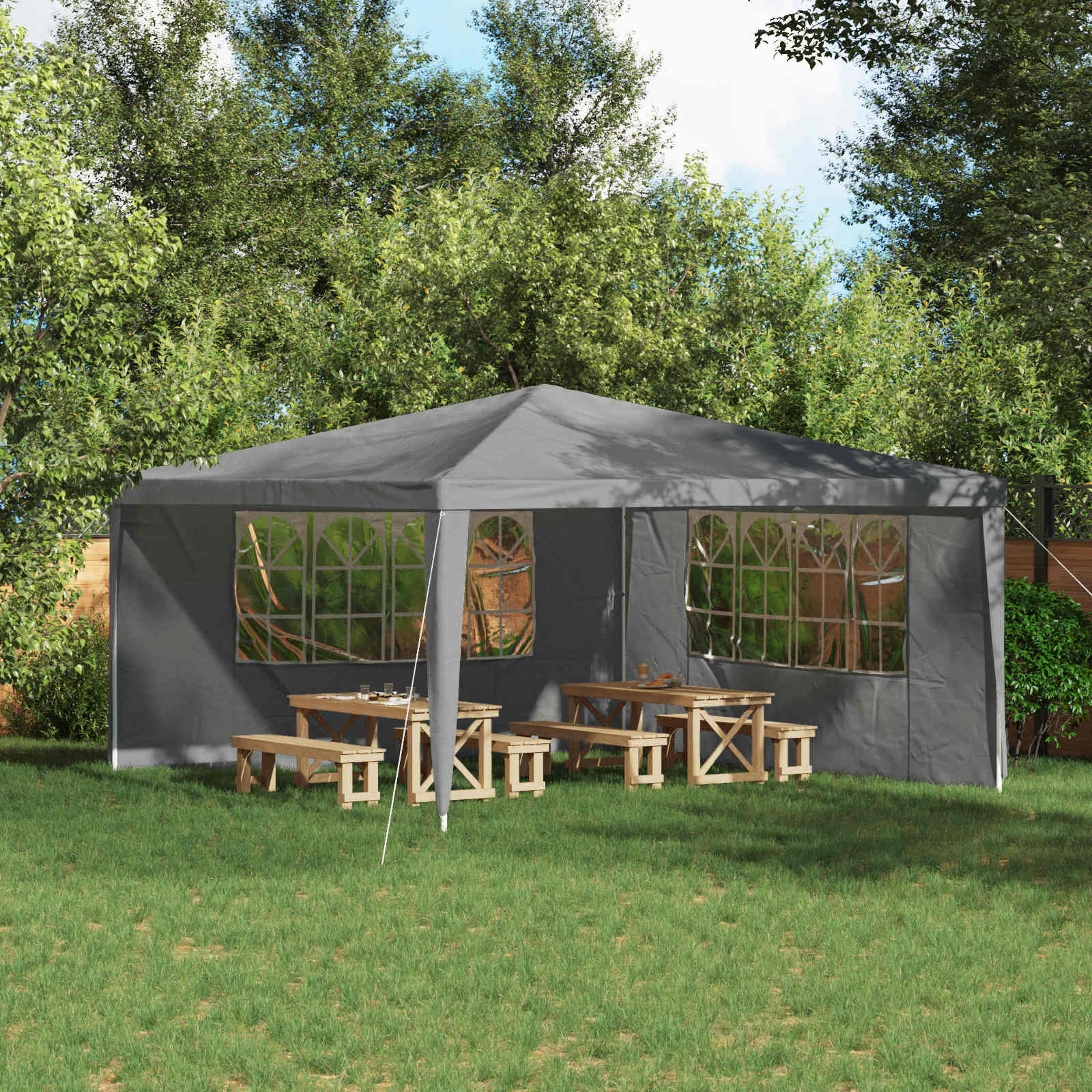 Party Zelt Seitenteil 2 Pcs Pe Und Stahl