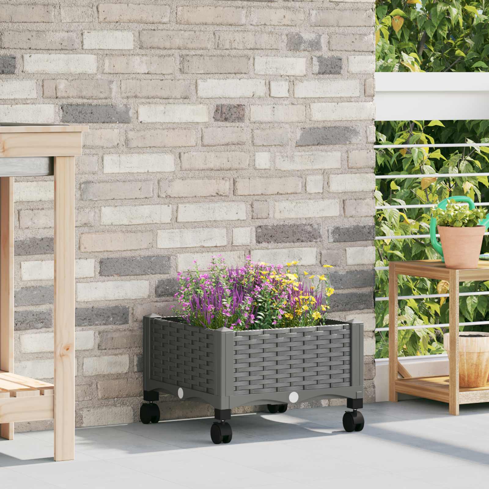 Gartenpflanzer 160 X 40 X 48 Cm Pp