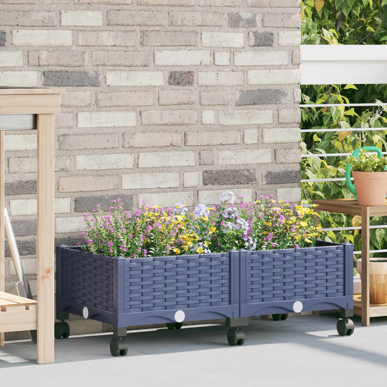 Gartenpflanzer 160 X 40 X 48 Cm Pp