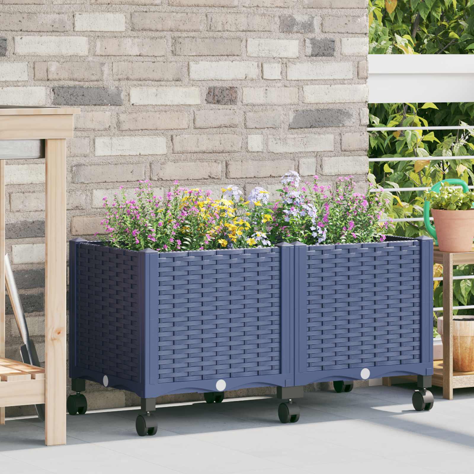 Gartenpflanzer 160 X 40 X 48 Cm Pp