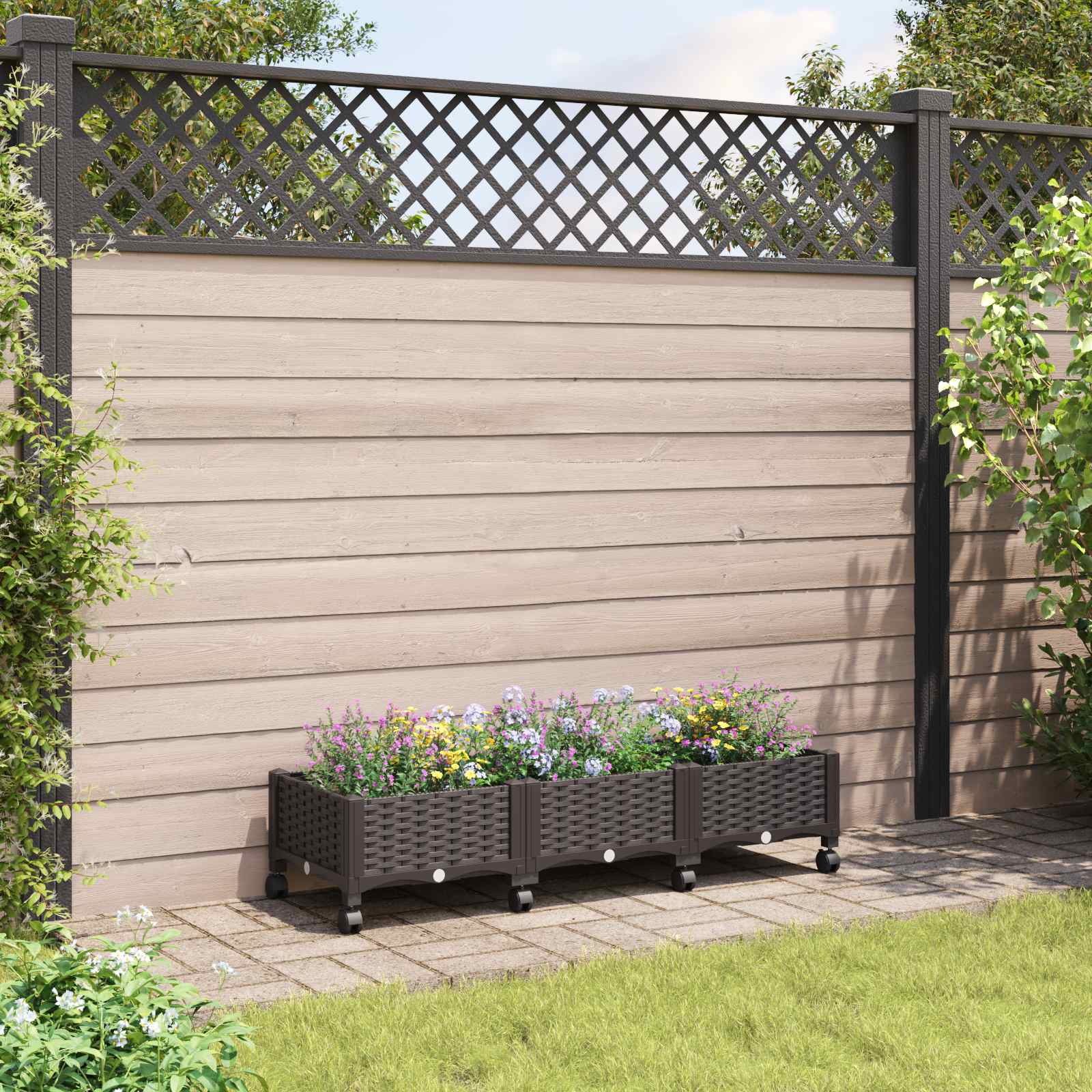 Gartenpflanzer 160 X 40 X 48 Cm Pp
