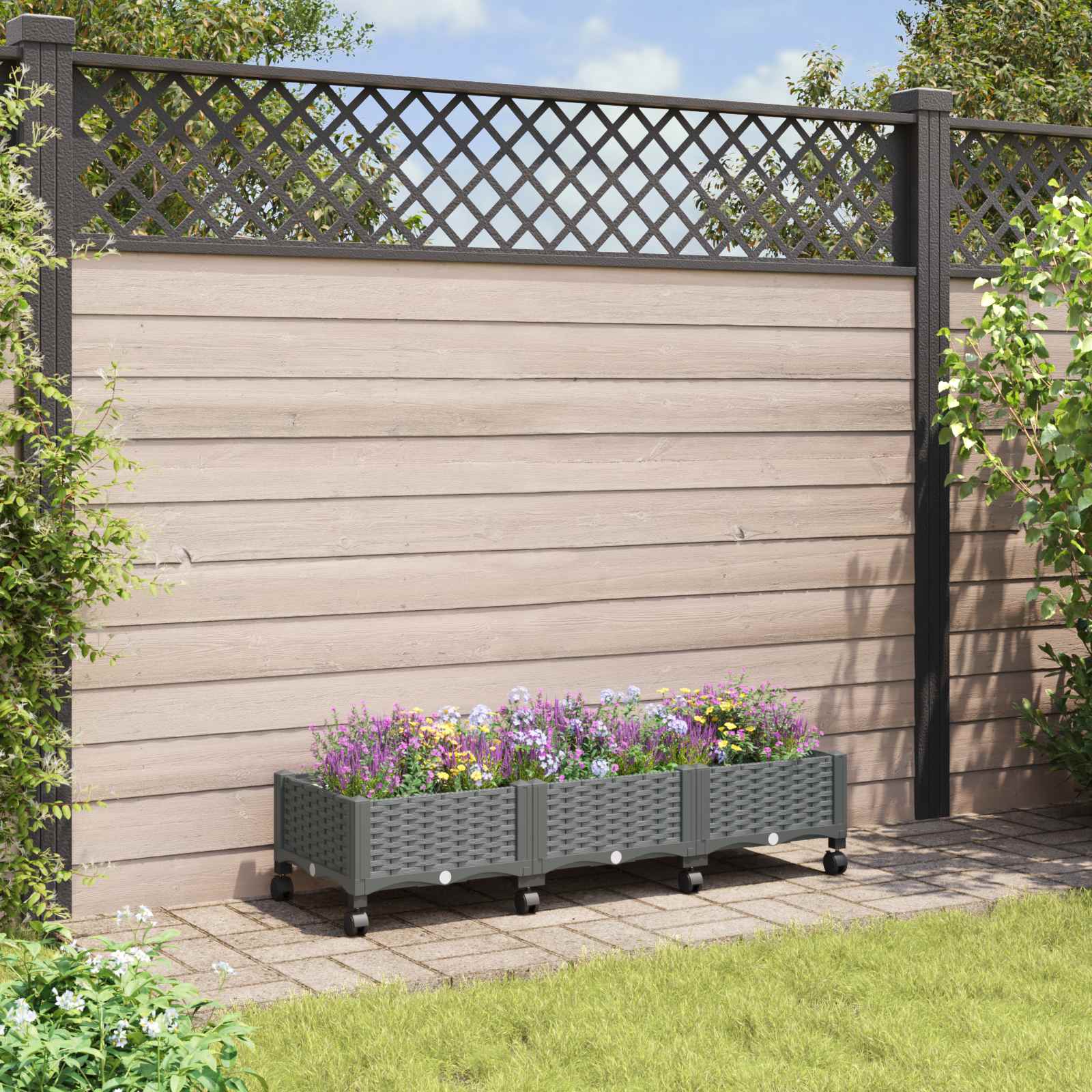 Gartenpflanzer 160 X 40 X 48 Cm Pp