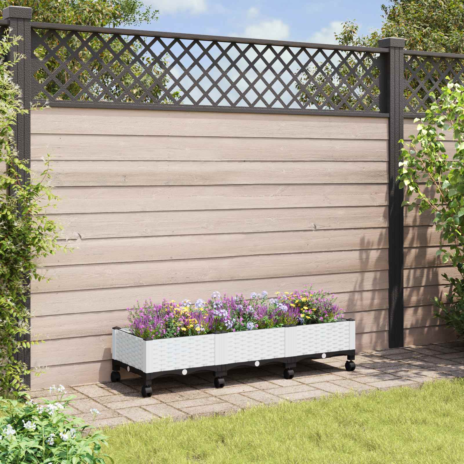 Gartenpflanzer 160 X 40 X 48 Cm Pp