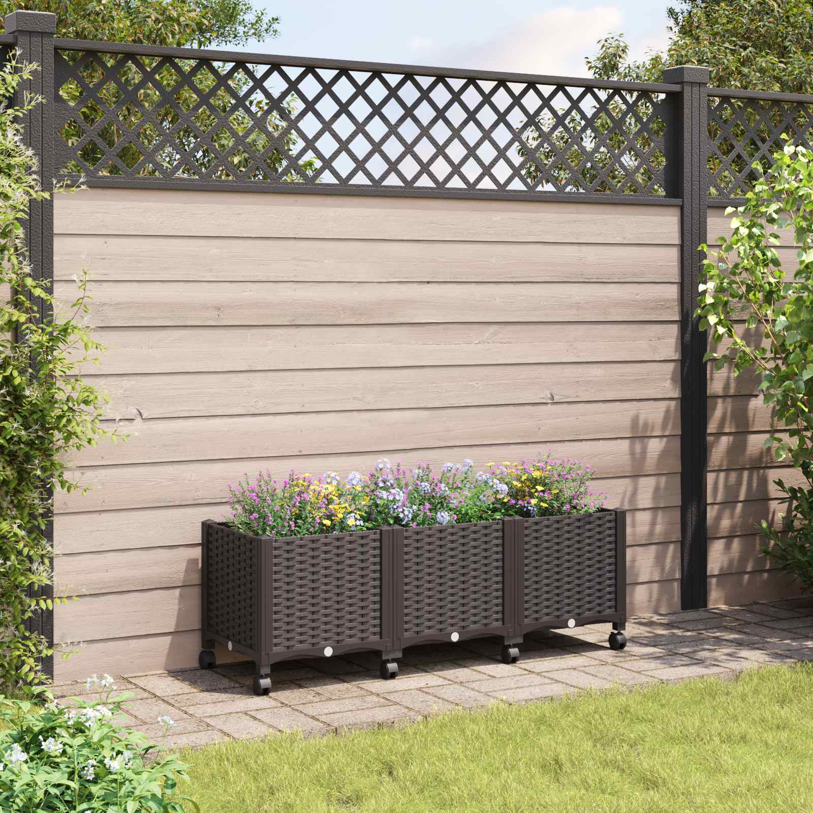 Gartenpflanzer 160 X 40 X 48 Cm Pp