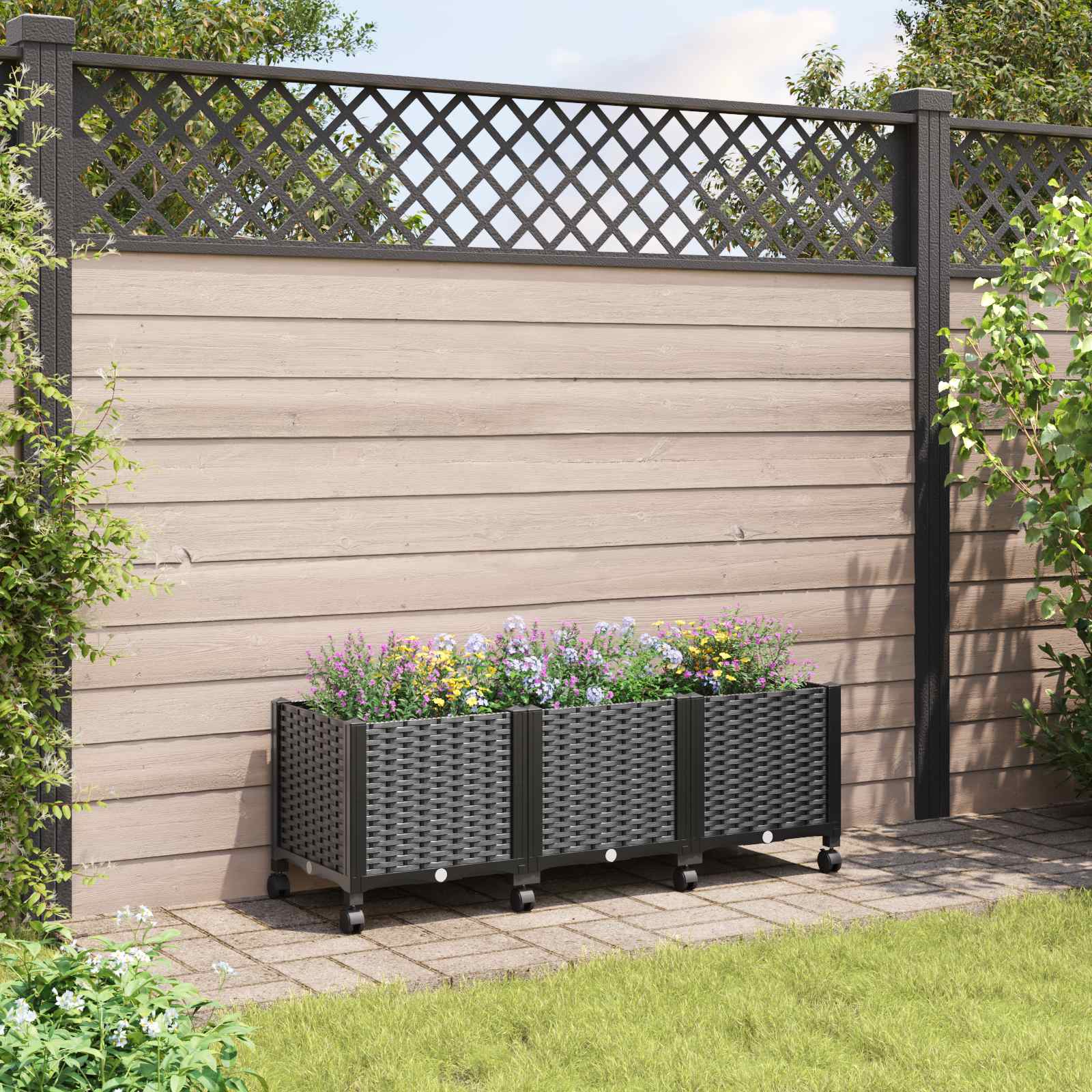 Gartenpflanzer 160 X 40 X 48 Cm Pp