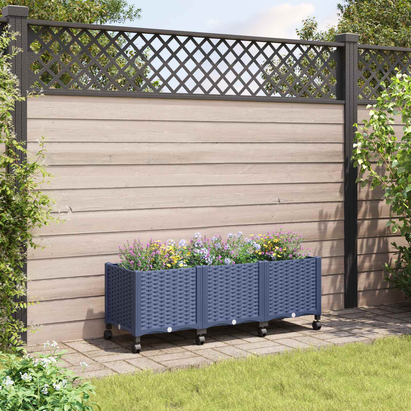 Gartenpflanzer 160 X 40 X 48 Cm Pp