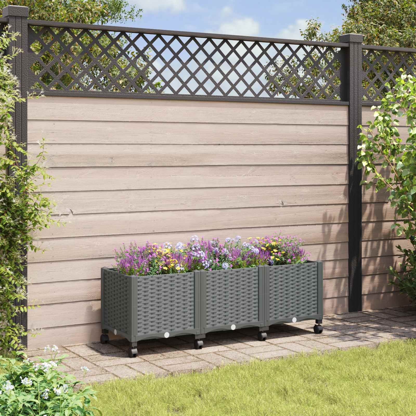 Gartenpflanzer 160 X 40 X 48 Cm Pp