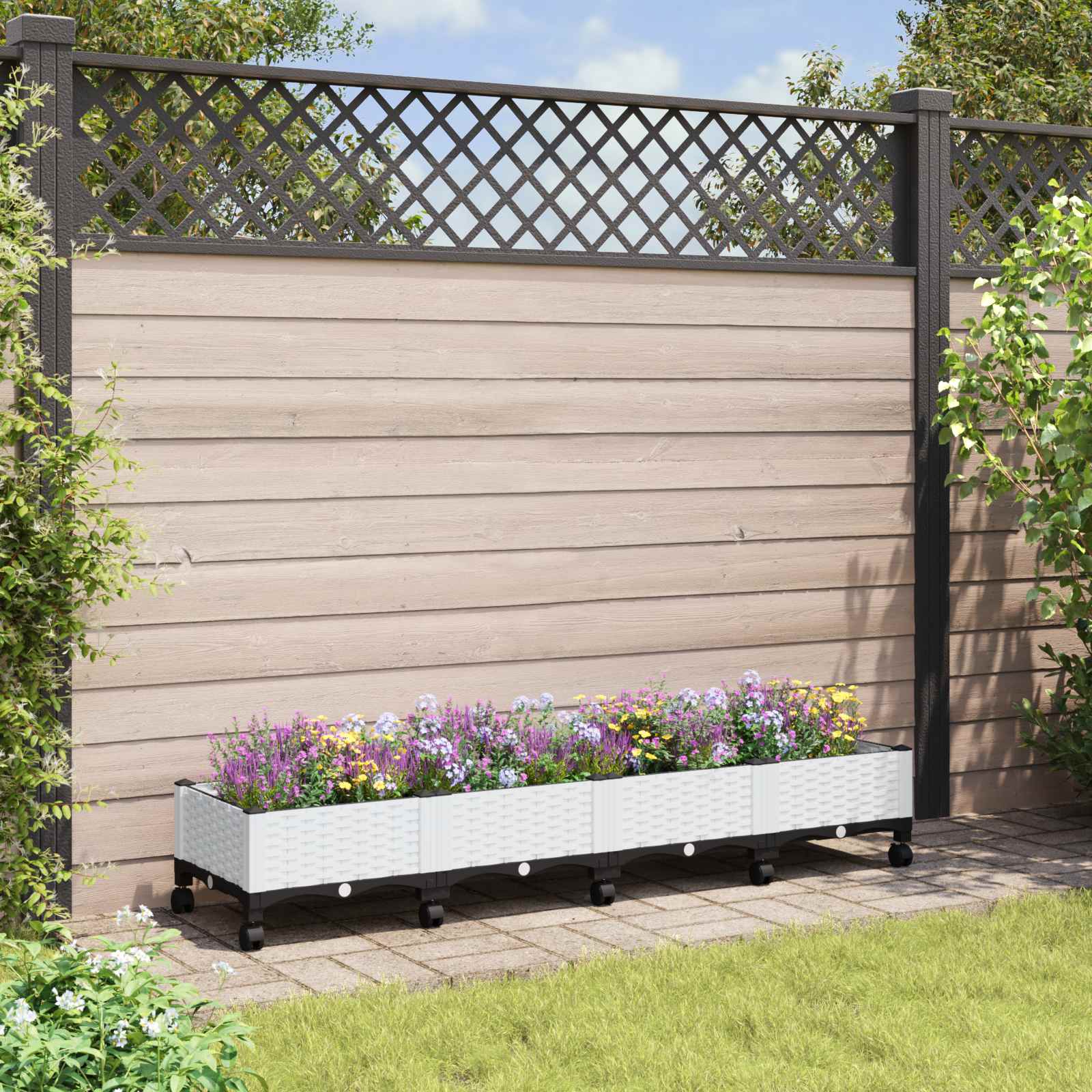 Gartenpflanzer 160 X 40 X 48 Cm Pp