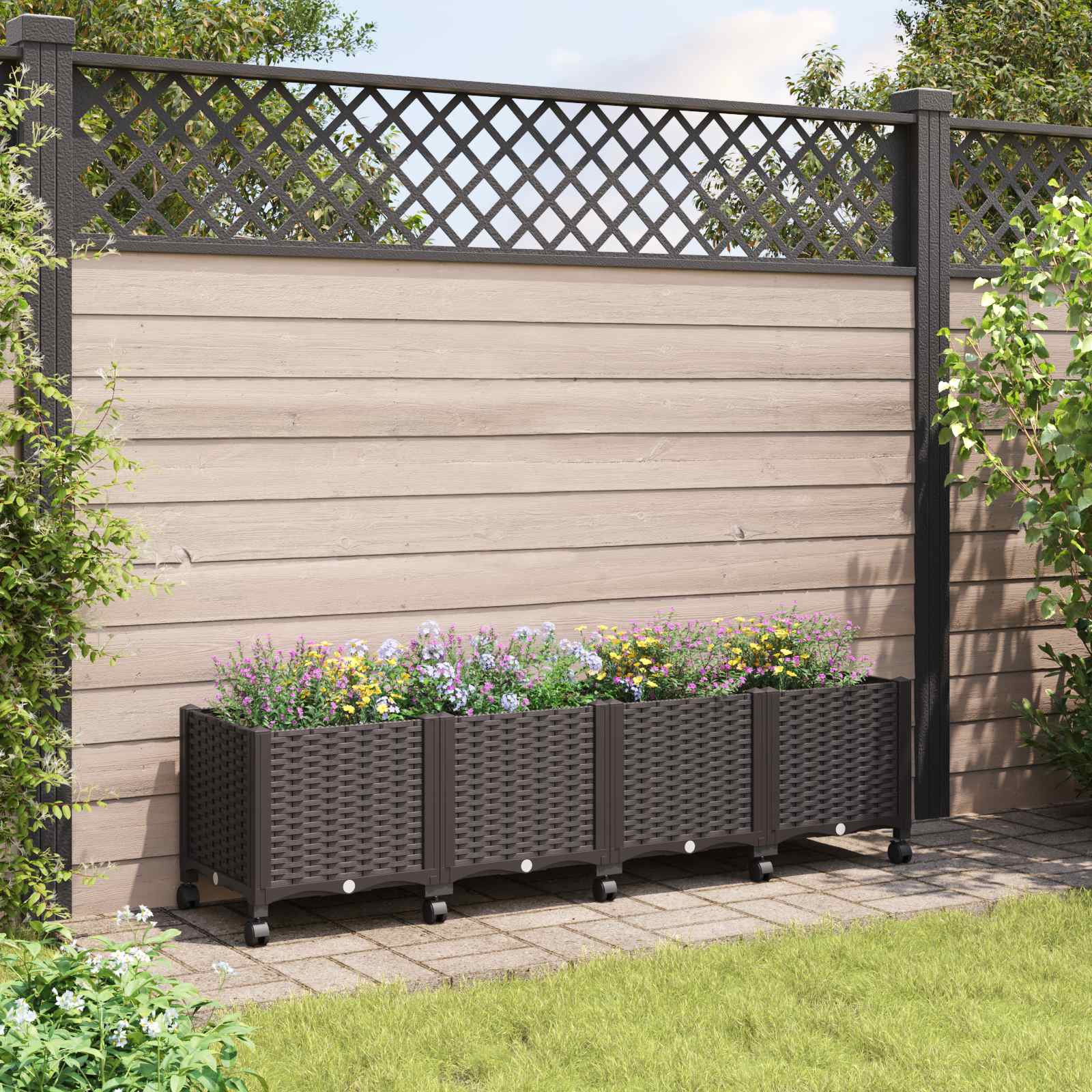 Gartenpflanzer 160 X 40 X 48 Cm Pp