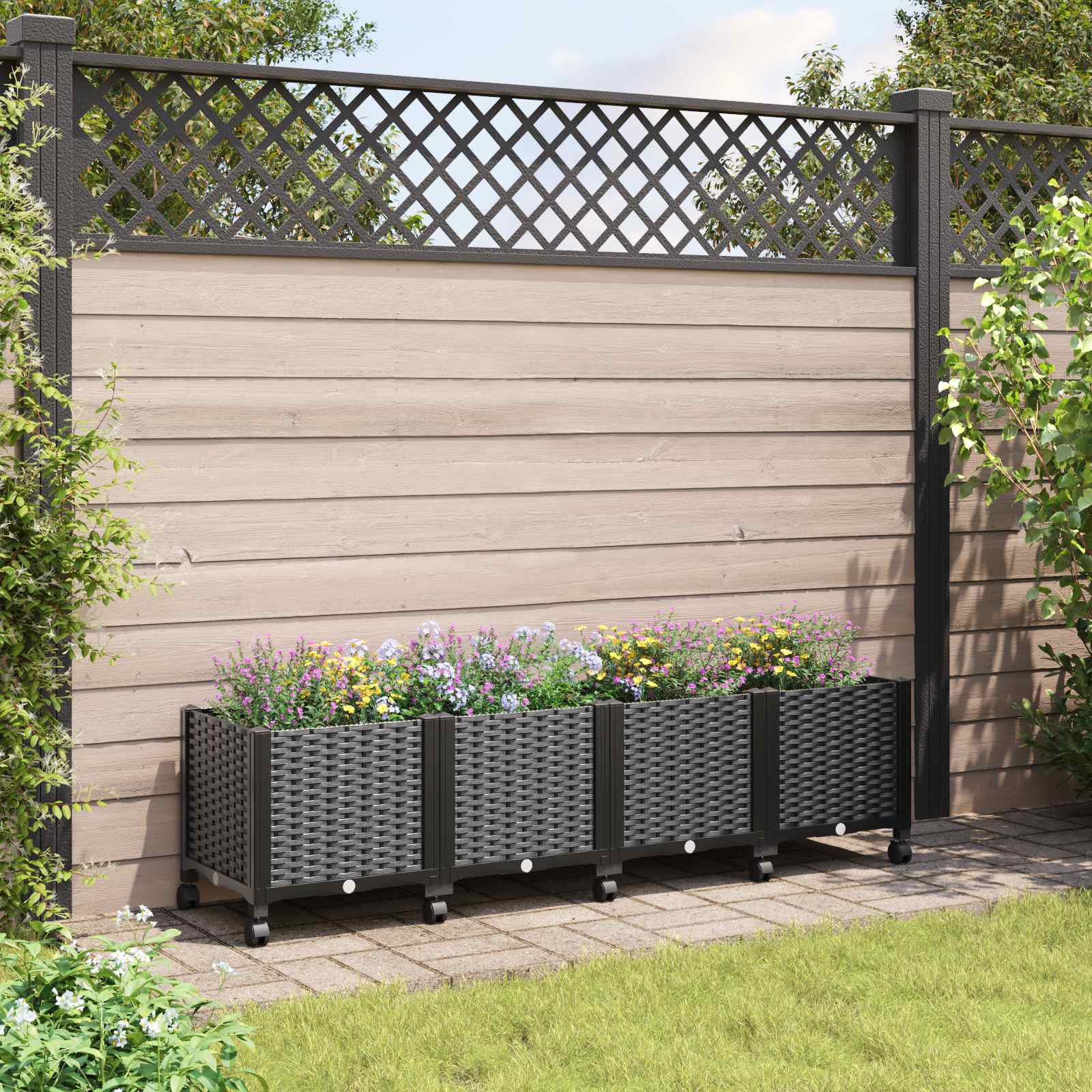 Gartenpflanzer 160 X 40 X 48 Cm Pp