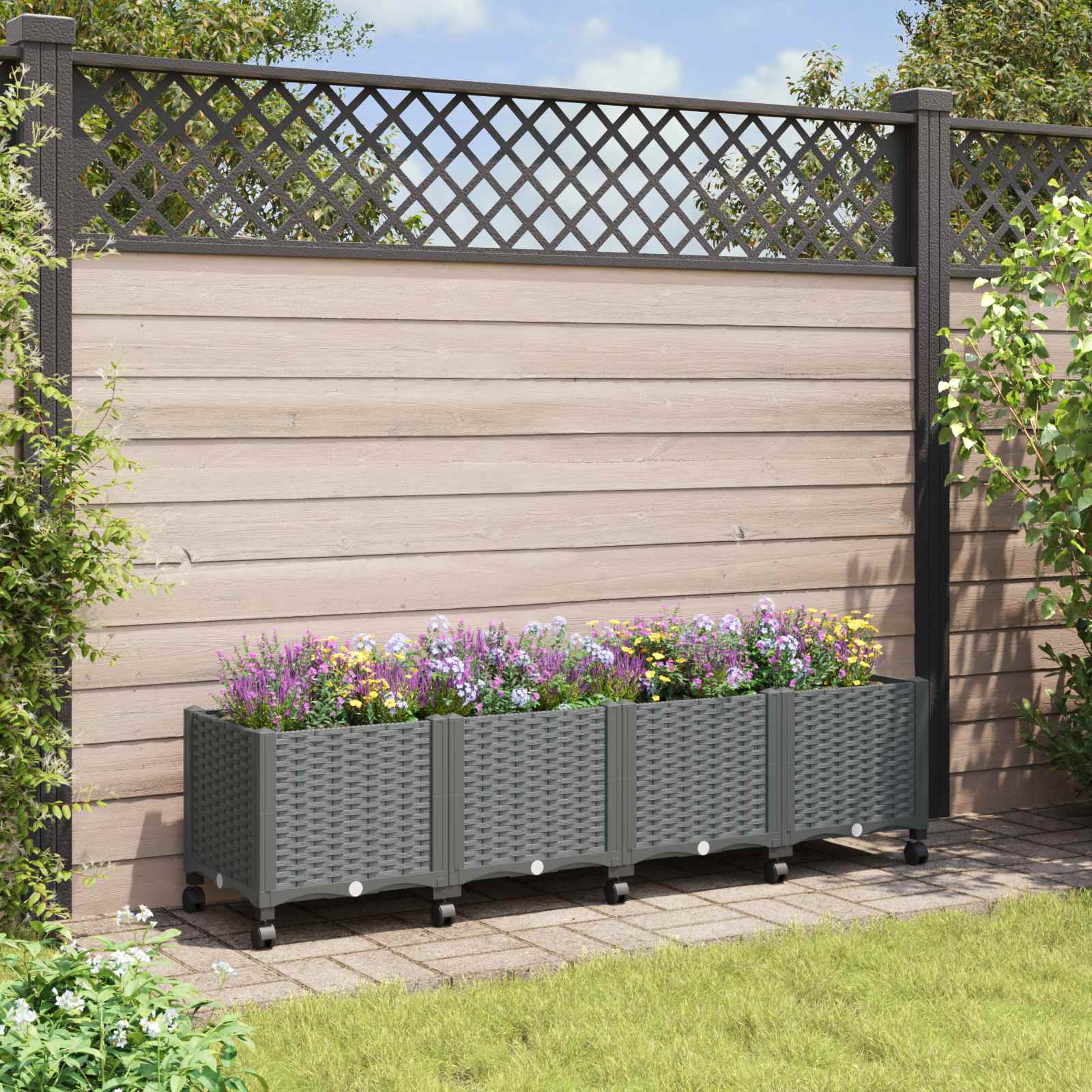 Gartenpflanzer 160 X 40 X 48 Cm Pp