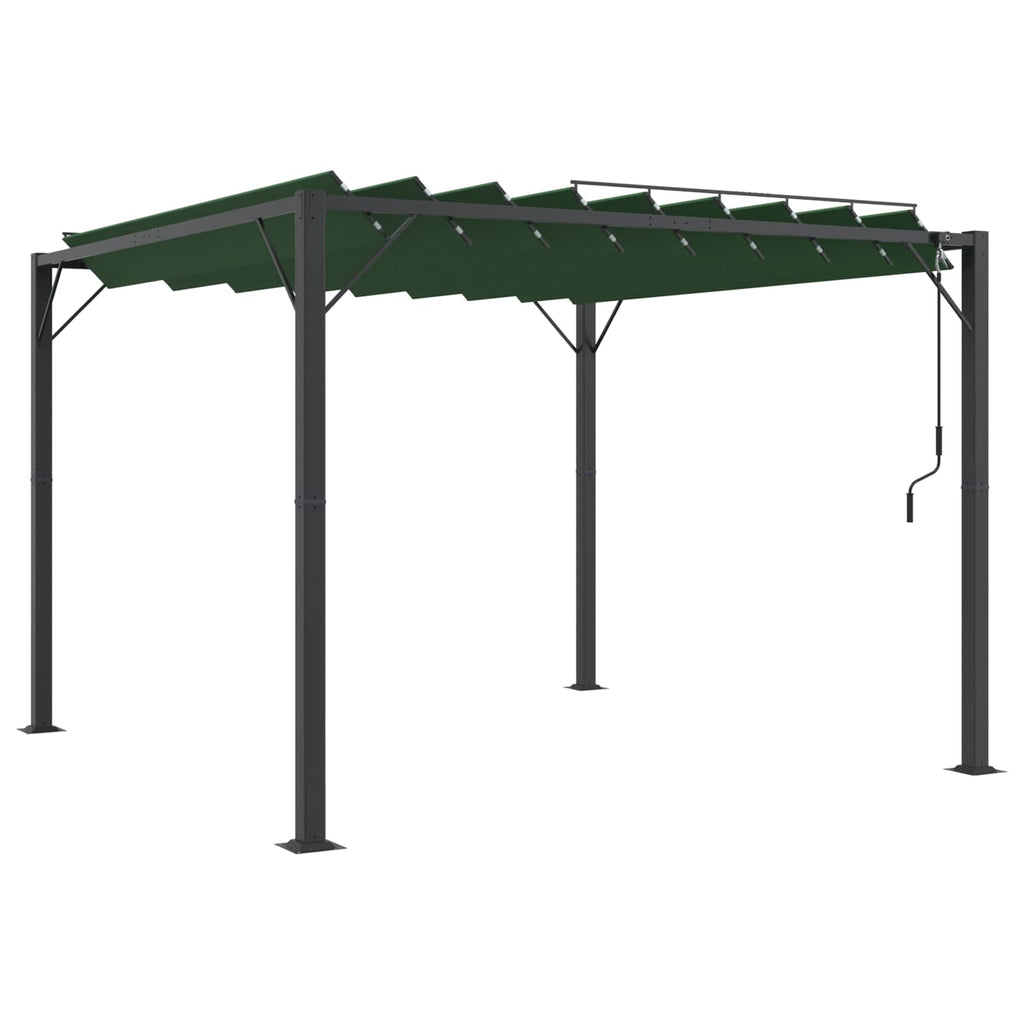 Gazebo Mit Lamellen-Dach 3 X 3 X 2,14 M
