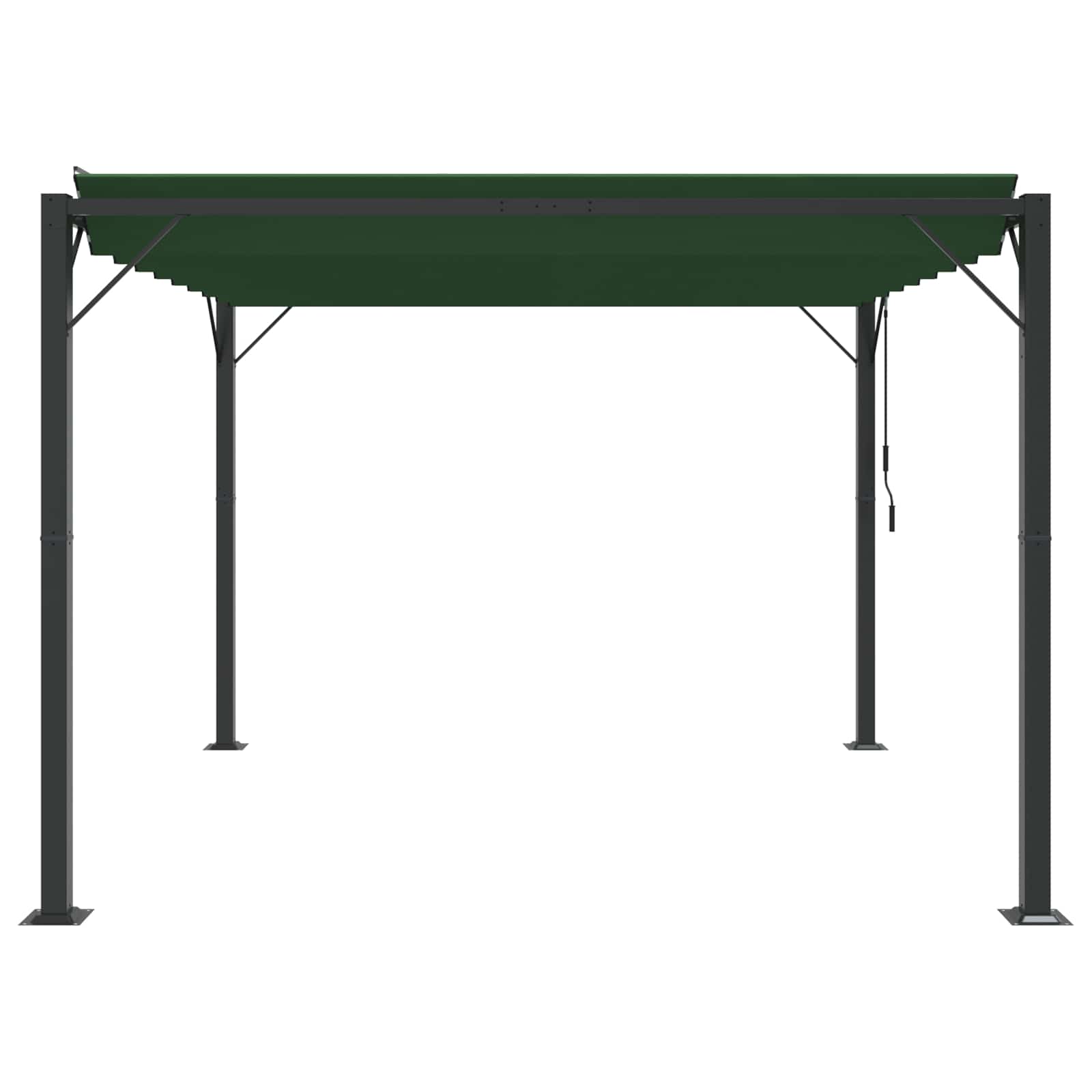 Gazebo Mit Lamellen-Dach 3 X 3 X 2,14 M