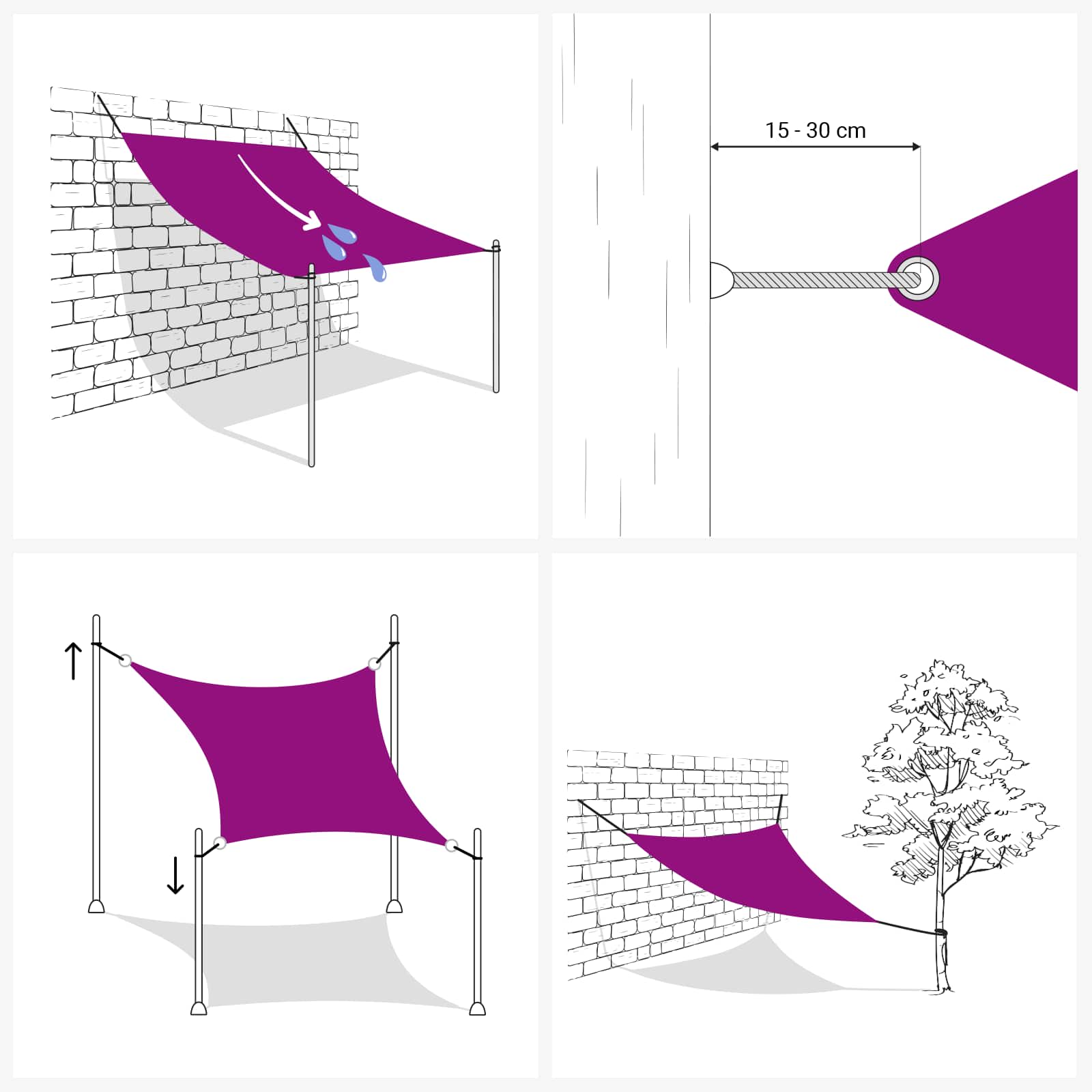Sonnensegel 4 / 5 X 4 M Hdpe