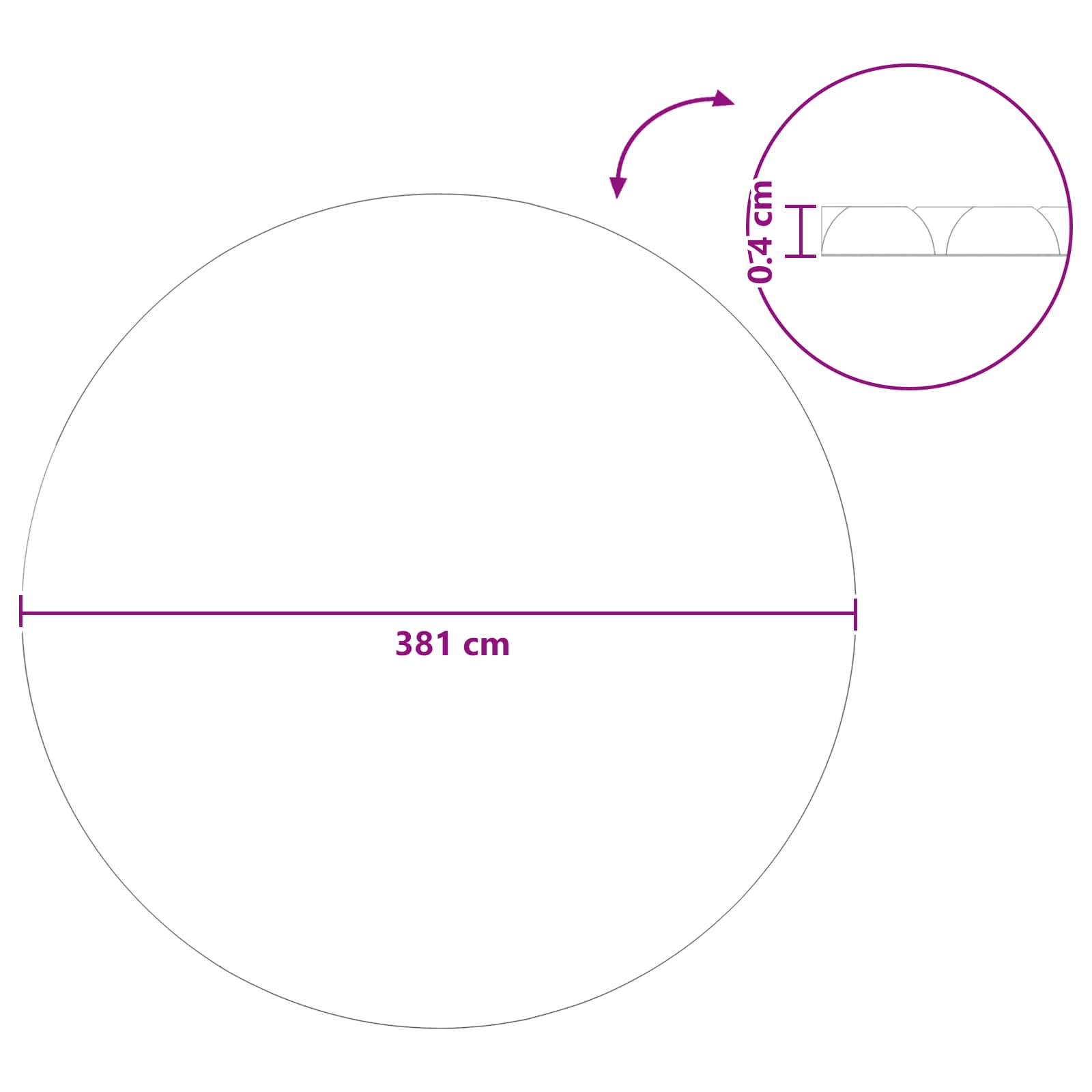 Solar-Poolabdeckung Hochwertig 200 Μm Pe