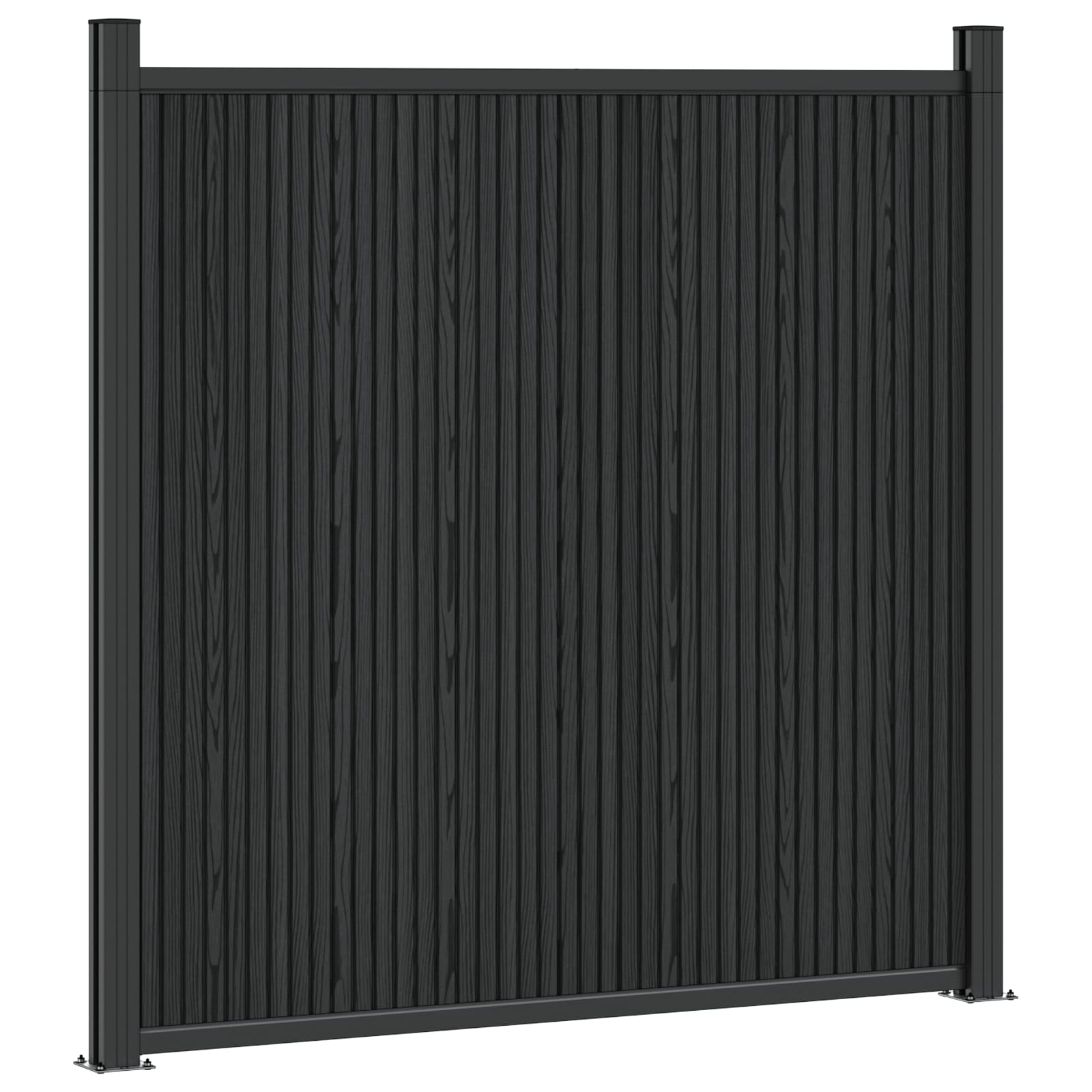 Zaunelement Wpc Und Aluminium