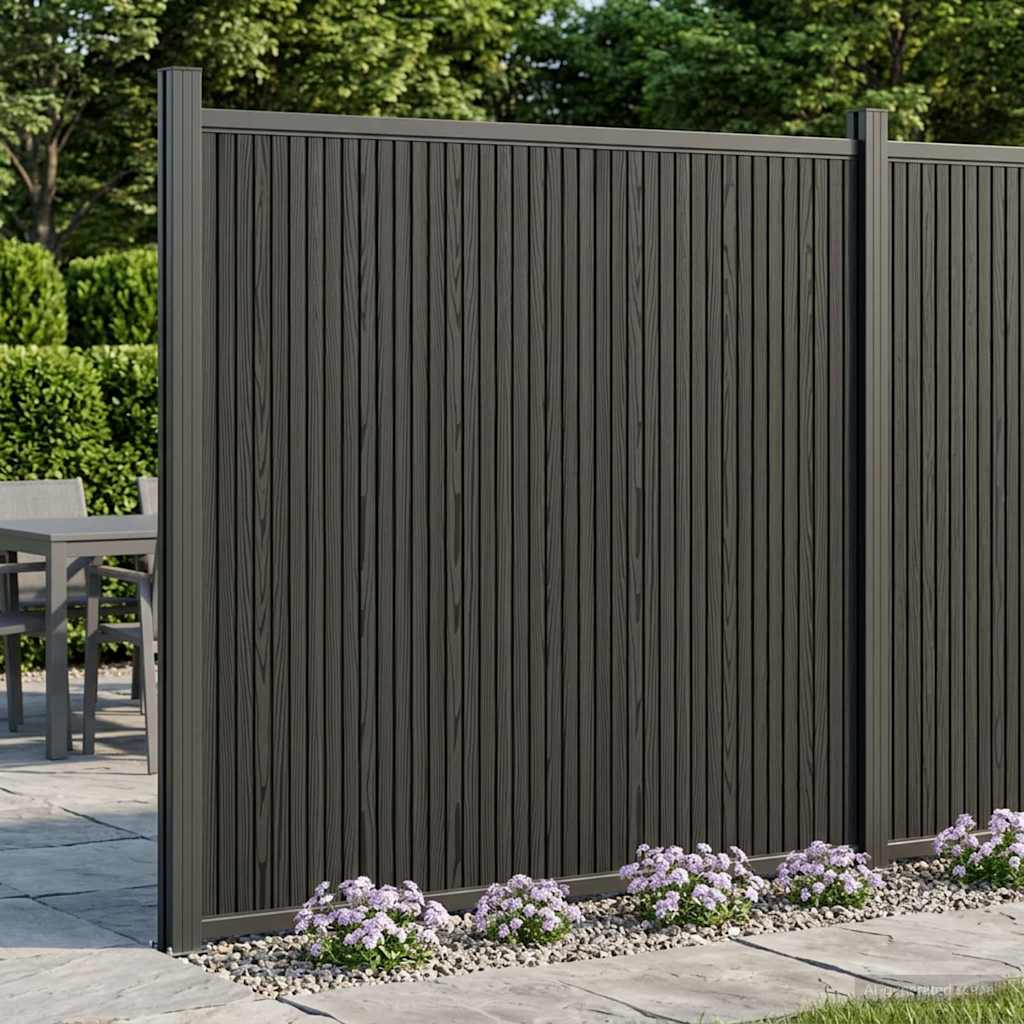 Zaunelement Wpc Und Aluminium