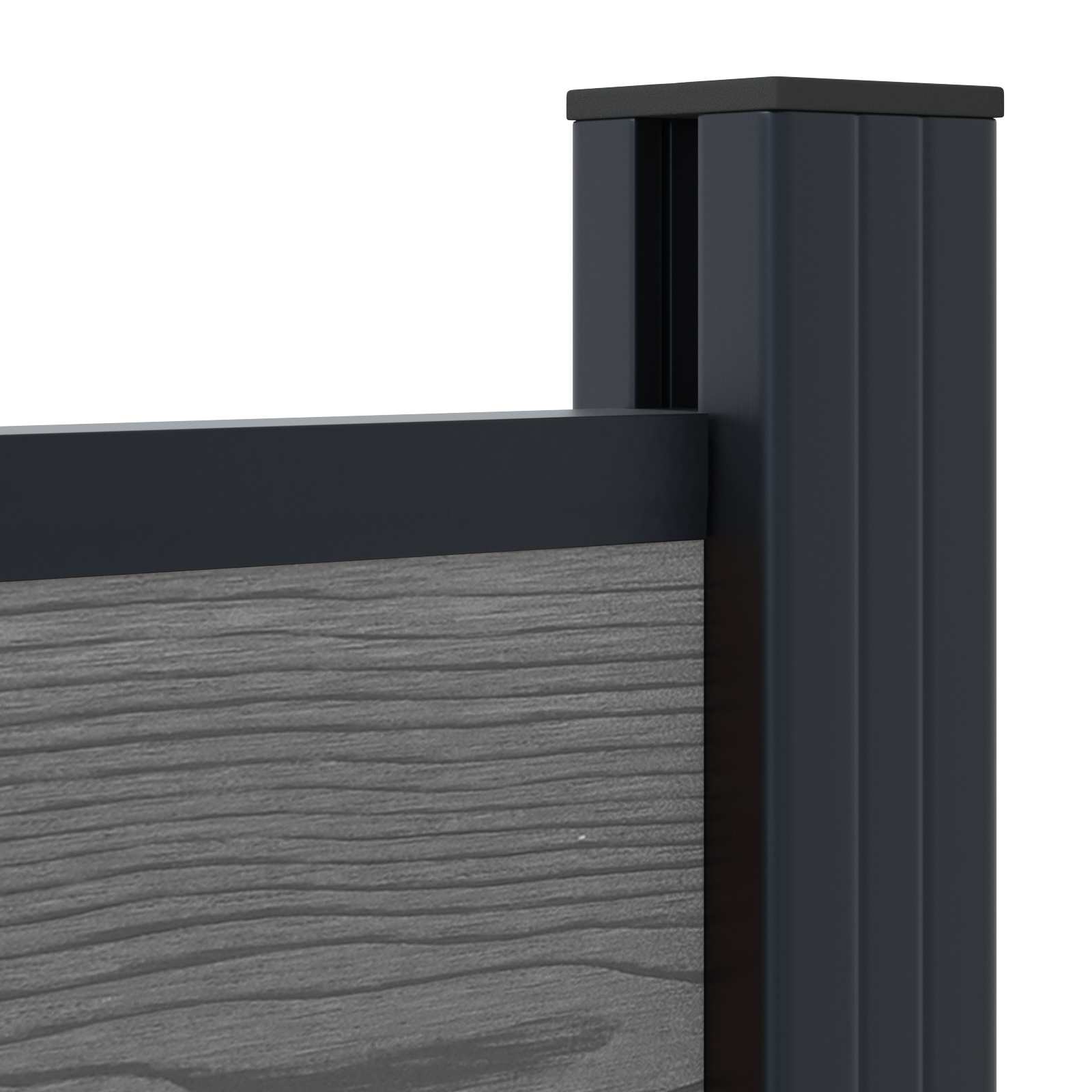 Zaunelement Wpc Und Aluminium