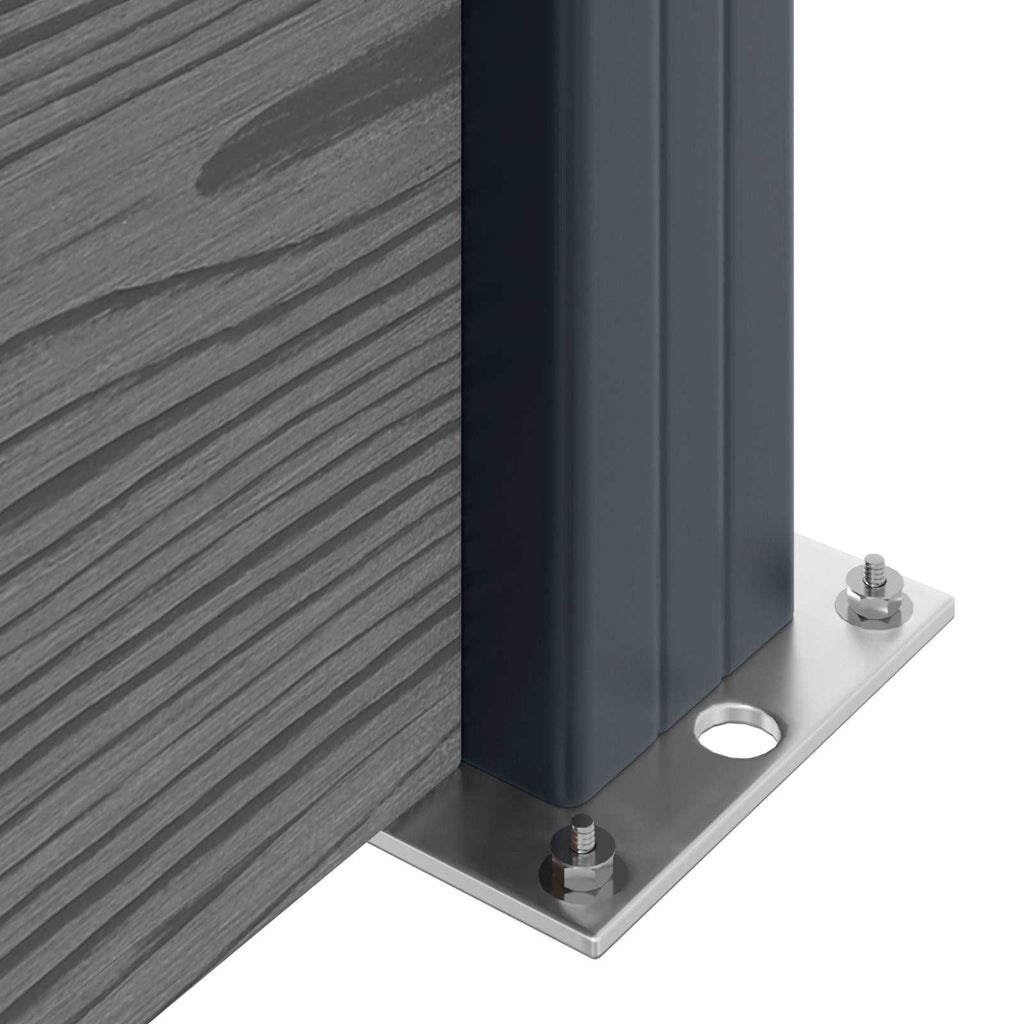 Zaunelement Wpc Und Aluminium