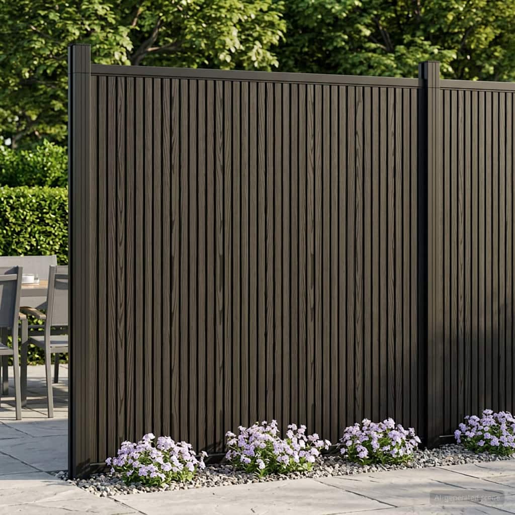 Zaunelement Wpc Und Aluminium