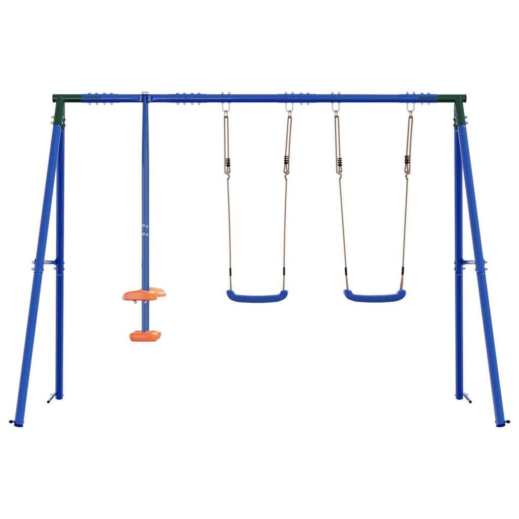 Outdoor Schaukelset Mehrfarbig 263 X 185 X 185 Cm Stahl Und Pe