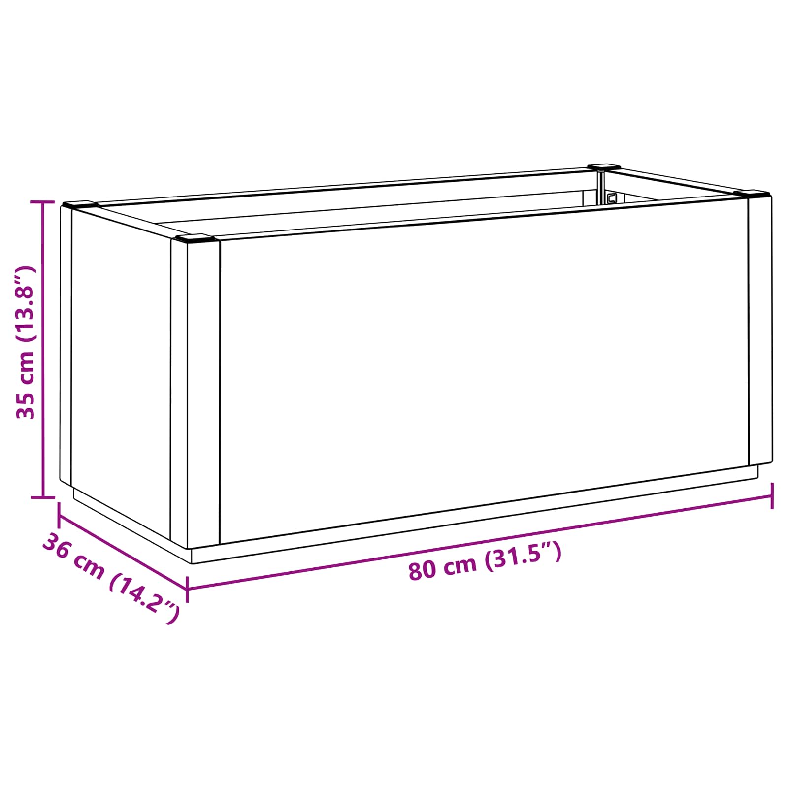 Gartenblumenbox Pp