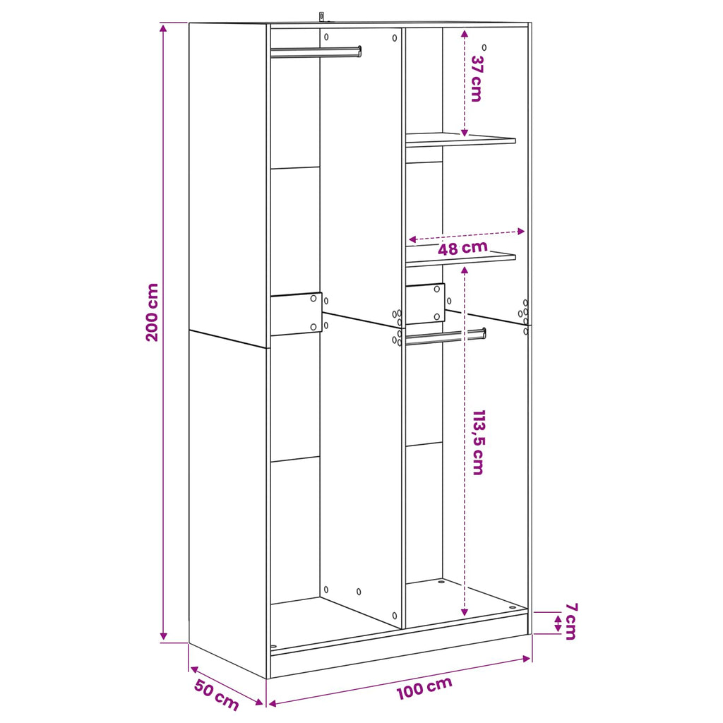 Kleiderschrank Mit Regal