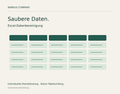 Excel-Datenbereinigung – eine Tabelle, klare Regeln – symbolische Darstellung von Wirkus Company